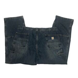 Vintage Carhartt Double Knee Denim Jeans Men's 44x32 Carpenter Y2K 90's